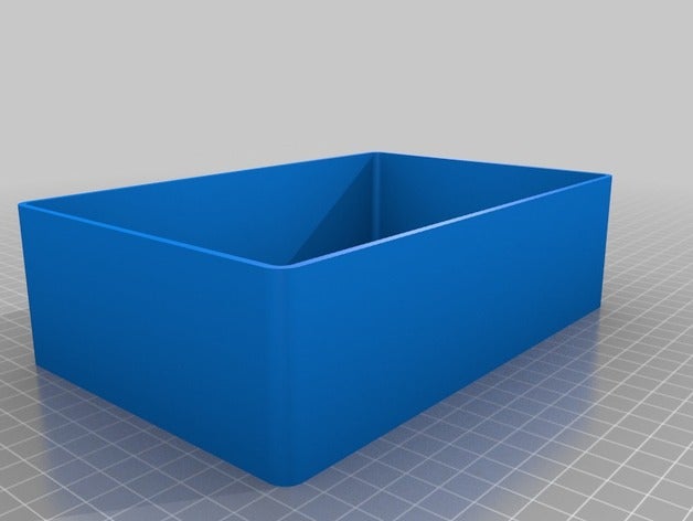 medium bottomrounded box containers customized 3D print model - Mito3D