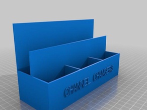 channel changer holder containers customized 3d print model - Mito3D