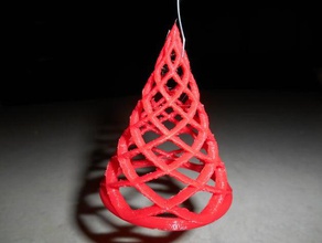 twisty tree ornament sculptures blender 3d christmas 3d print model - Mito3D