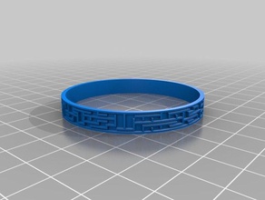 my customized random maze ring generator fashion 3d print model - Mito3D
