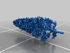 lparser fractal trees math art 3d print model - Mito3D
