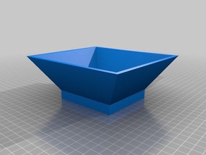 super feeder funnel square pets openscad 3d print model - Mito3D
