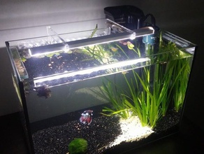 fish tank led light holder pets 3d print model - Mito3D