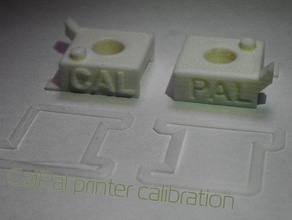calpal calibrage de l'imprimante 3d l'impression les tests l'étalonnage cube impression test d'étalonnage extrudeuse kalibrering temp étalonnage 3d print model - Mito3D