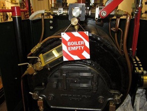 boiler empty sign steam engine hobby 3d print model - Mito3D