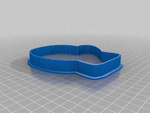 mitten cookie cutter 5 kitchen dining customized 3d print model - Mito3D