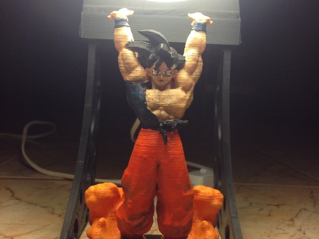 son goku Geist-Bombe Skulpturen 3D print model - Mito3D