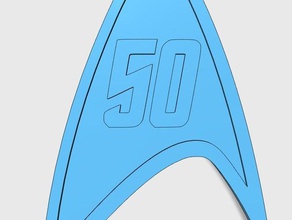 star trek 50 logotipo sinais logotipos 3d print model - Mito3D
