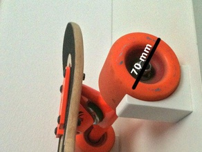 longboardskateboard titulaire outil de les titulaires boîtes long board longboard skate-board 3d print model - Mito3D