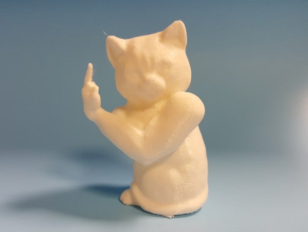 rude musculoso gato a arte beefyarms 3D print model - Mito3D