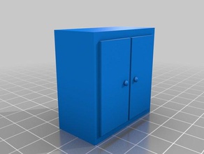 paramétrico de mueble modelo el dormitorio craftml juguete armario 3d print model - Mito3D