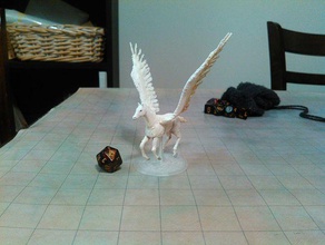 pegasus mesa de juego los juguetes juegos la fantasía caballo en miniatura mito mitología el roles rpg wargaming 3d print model - Mito3D