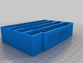 super nintendo soporte del cartucho de juguete juego accesorios De 16 bits makeict ntscu snes 3d print model - Mito3D