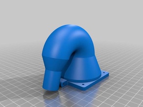 redirigir la fuente de alimentación soplado aire delta impresoras 3d partes el ventilador kossel 3d print model - Mito3D