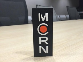 extensión &ndash mcrn logotipo props 3d print model - Mito3D