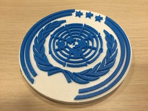 expanse &ndash united nations logo props 3d print model - Mito3D