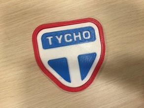 distesa di tycho il logo della stazione puntelli 3d print model - Mito3D