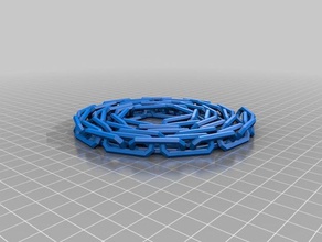spiral chain 50 link other customized 3d print model - Mito3D
