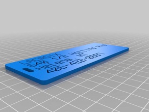 lacroix etiqueta de bagagem organização personalizado 3d print model - Mito3D