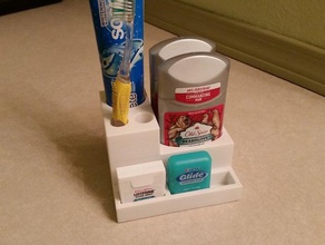 toothbrush whatnot holder bathroom 3d print model - Mito3D