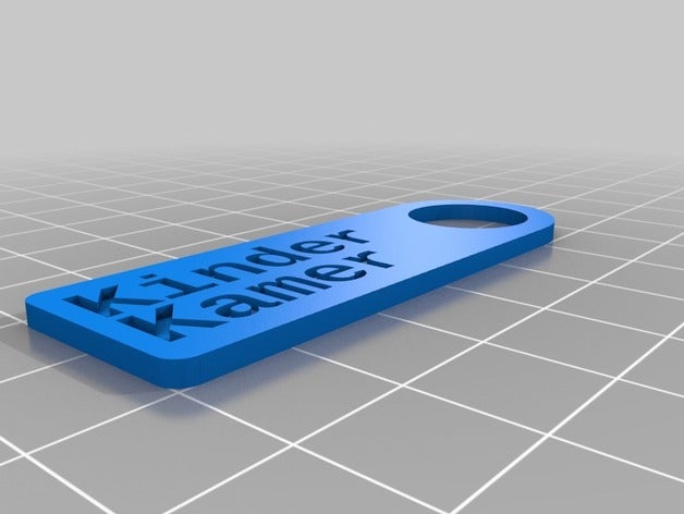 kinder kamer etiketi organizasyon özelleştirilmiş 3D print model - Mito3D
