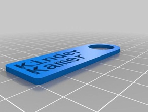 kinder kamer tag organization customized 3d print model - Mito3D