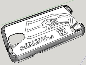 seahawks 12th man samsung s5 Fall mobile Telefon 3d print model - Mito3D