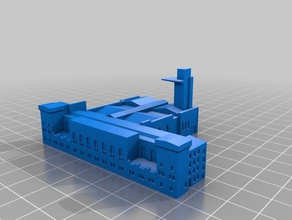 warsaw uprising museum buildings structures model muzeum powstania scale warszawa 3d print model - Mito3D