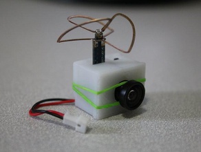 micro camara fpv caso rc vehículos miniquad quadcopter 3d print model - Mito3D