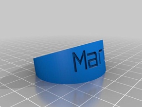 tov marc bilezik özelleştirilmiş 3d print model - Mito3D