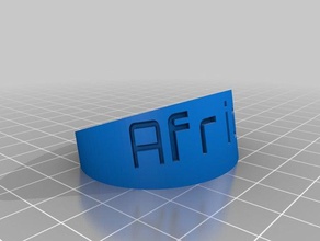 tov africa bracelets customized 3d print model - Mito3D