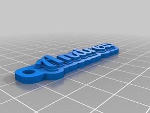 andrew key chain keychains customized 3d print model - Mito3D