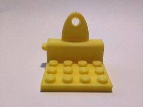 minifig wall mount construction toys 3d print model - Mito3D