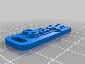 sergio 001 Schlüsselanhänger angepasst 3d print model - Mito3D