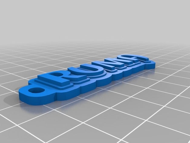 ruma llaveros personalizado 3D print model - Mito3D