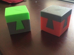impossibile a coda di rondine cubo i puzzle tsugite 3d print model - Mito3D