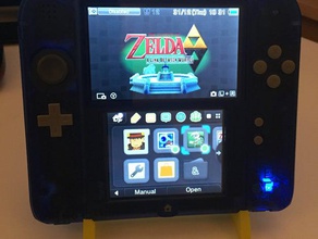 2ds stand triforce video games 3d print model - Mito3D