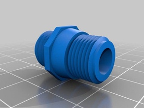 threaded nipple m12 1 15 mm replacement parts 3d print model - Mito3D