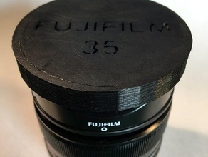 fujifilm 35mm f14 xf tappo dell'obiettivo fotocamera 3d print model - Mito3D