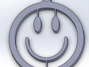 smiley face necklace fashion 3d print model - Mito3D