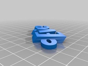 evie keyring keyfob organization customized 3d print model - Mito3D