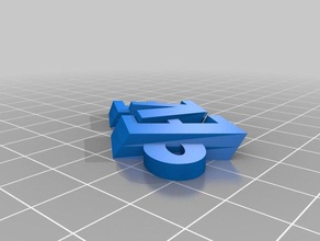 ev nome keyfob portachiavi organizzazione personalizzato 3d print model - Mito3D