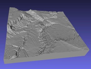 marble canyon learning 3d relief maps education geodesy geography mountain raised science topography 3d print model - Mito3D