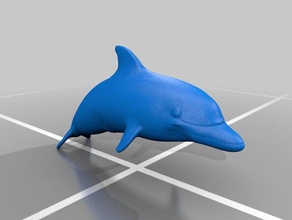 dolphin animaux 3d du poisson sculptris sculpture 3d print model - Mito3D