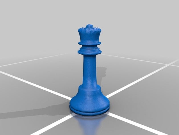 Schach Königin 3D print model - Mito3D