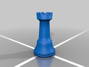 chess rook 3d print model - Mito3D