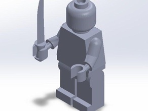 lego boneco espada scale11 brinquedos jogos 3d print model - Mito3D