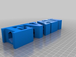 evan customizer signs logos customized 3d print model - Mito3D