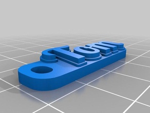 tom keychains customized 3d print model - Mito3D