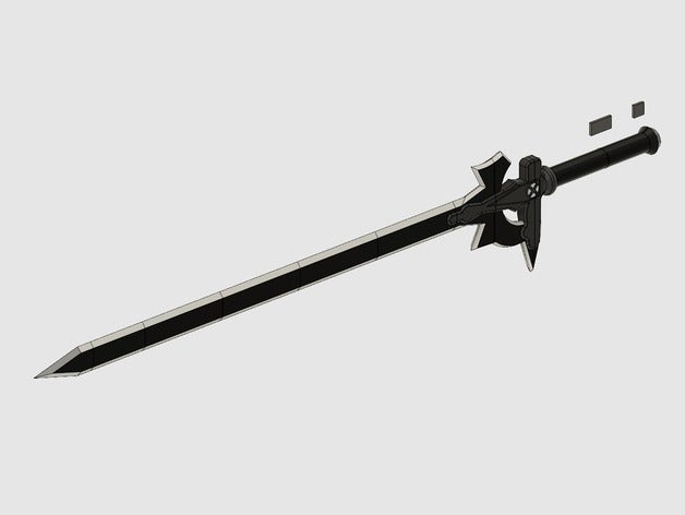 elucidator espada de arte en línea tamaño real props alfheim online cosplay cosplays gun gale kirito la proposición armas sao sao2 swordartonline espadas 3D print model - Mito3D